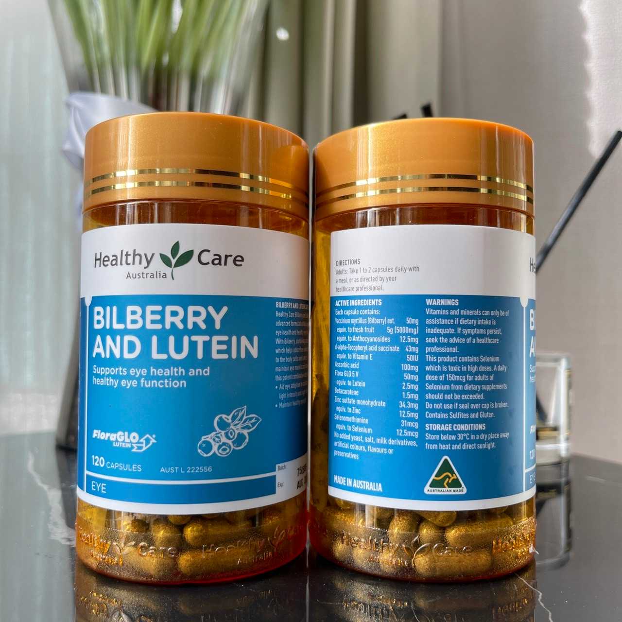 Healthy Care Bilberry & Lutein 120 Capsules LINE SHOPPING