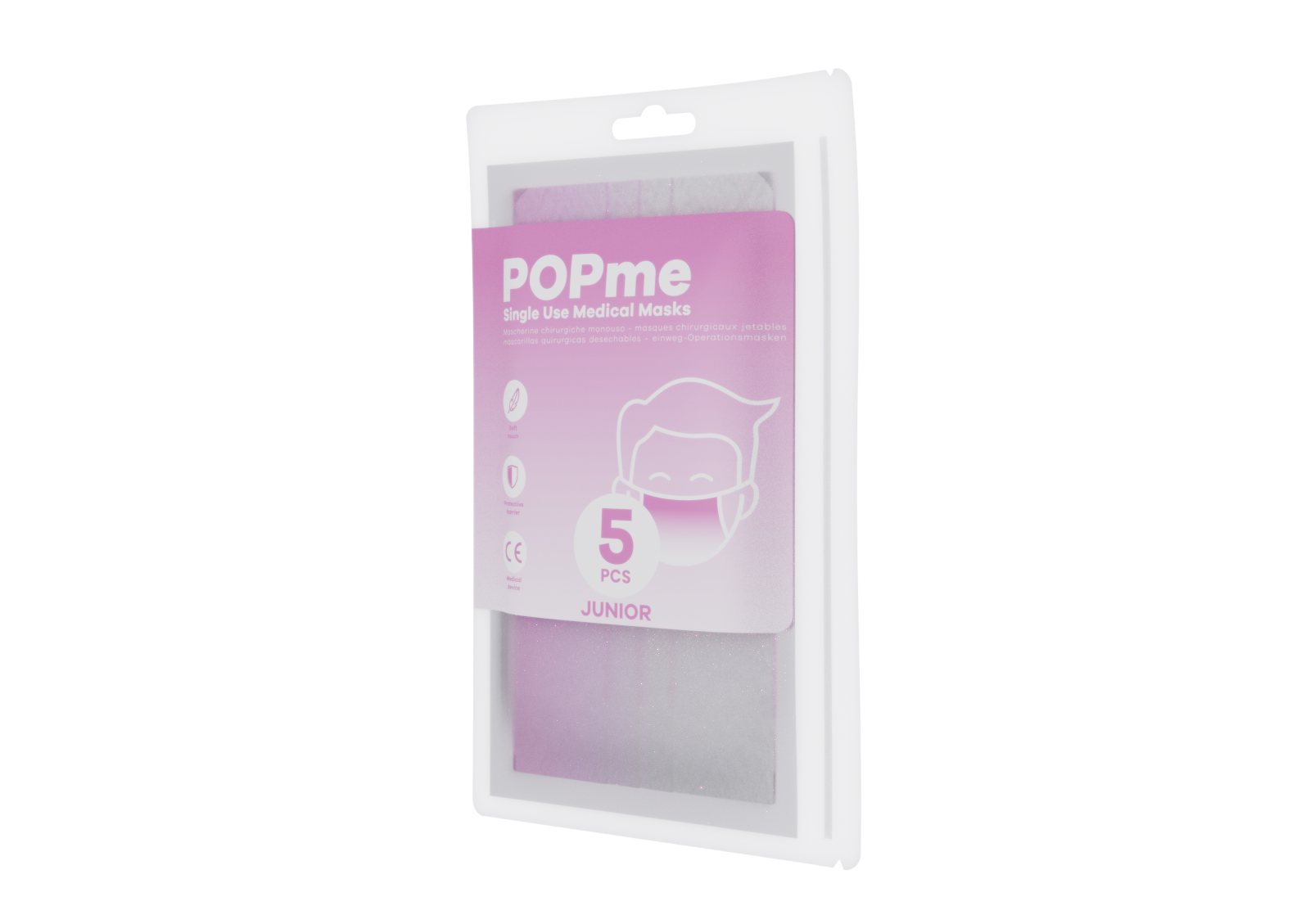 POPme mask - Gradient Pink JUNIOR Mask | LINE SHOPPING
