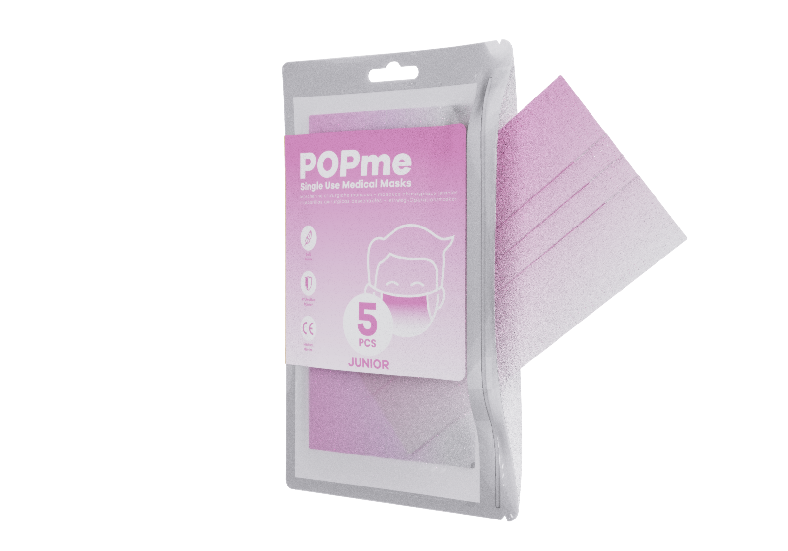 POPme mask - Gradient Pink JUNIOR Mask | LINE SHOPPING