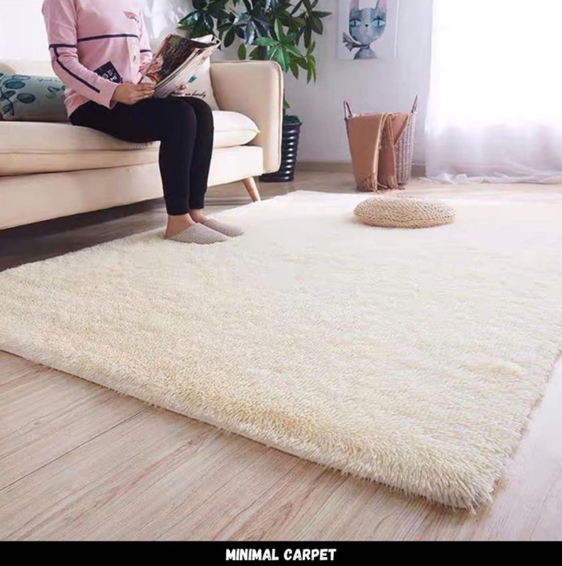 พรมปูพื้นห้องนอน ขนาดใหญ่ ขนนุ่มสบาย | LINE SHOPPING