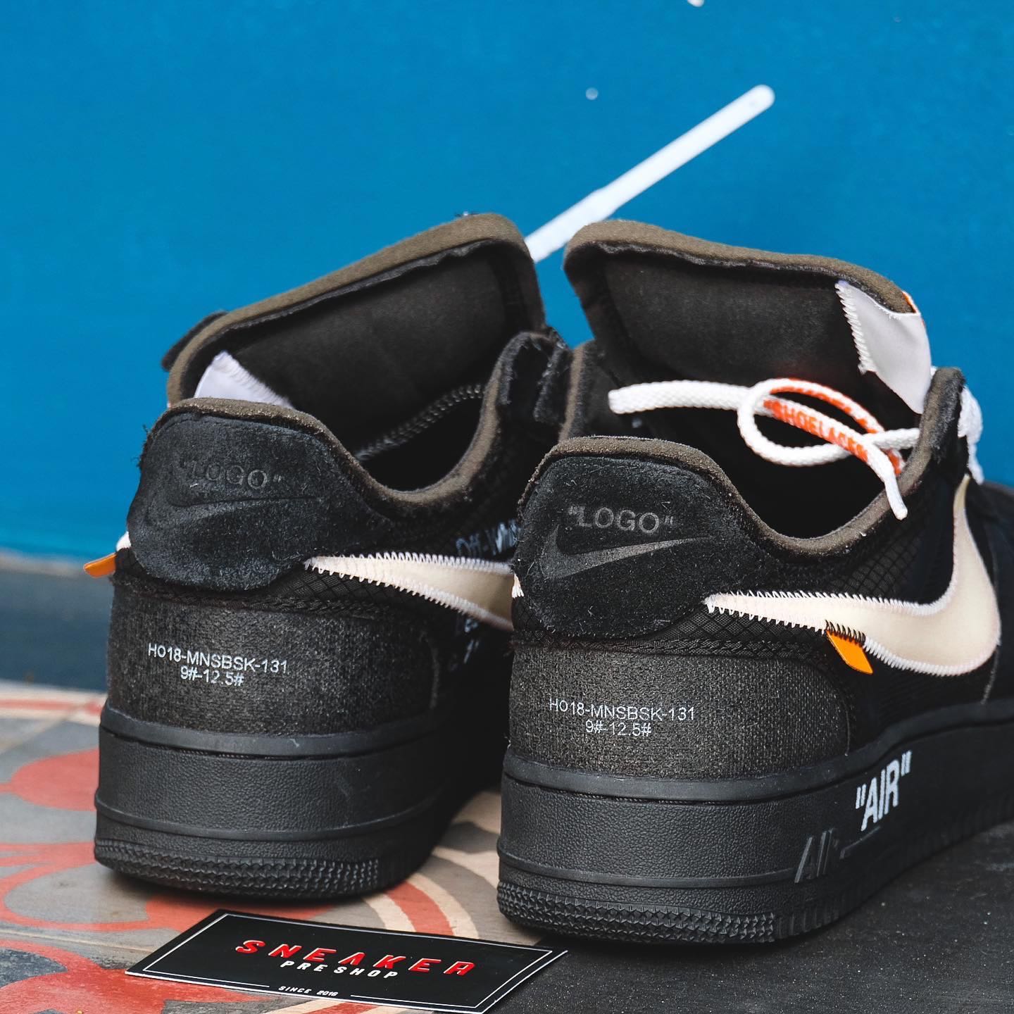 nike x off white air force 1 low black