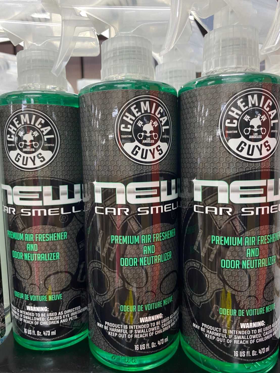 Chemical Guys New Car Smell Premium Air Freshener & Odor Eliminator (16 oz) ขวดแท้ LINE SHOPPING