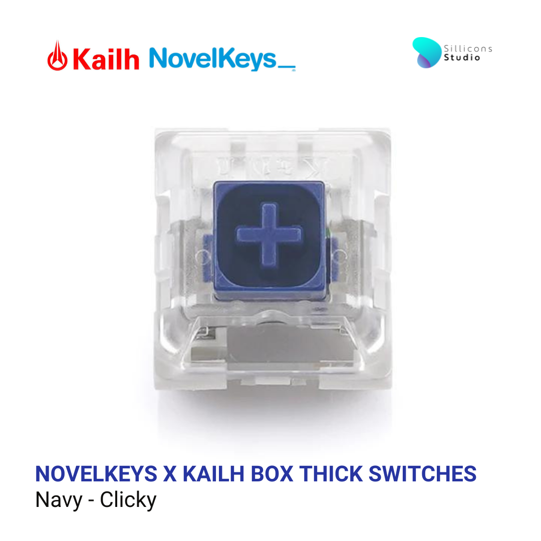 สวิตช์ NOVELKEYS X KAILH BOX THICK SWITCHES (Navy/Jade) LINE SHOPPING