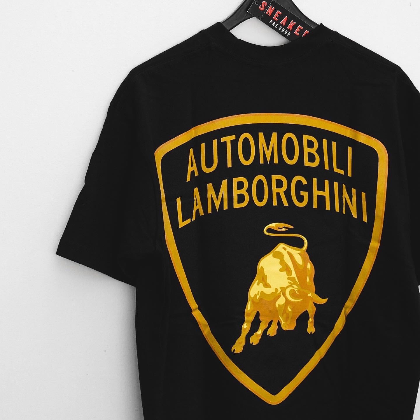 SupremeAutomobili Lamborghini Tee 黒Ｌ - Tシャツ/カットソー(半袖 ...