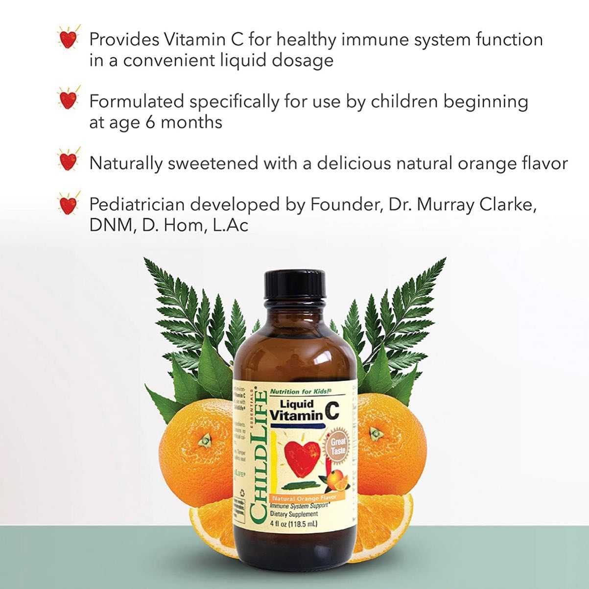 ChildLife Liquid Vitamin C 118.5 mL วิตามิน C น้ำ สำหรับน้อง 6 เดือน