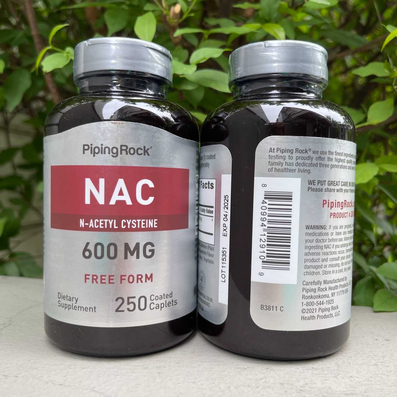 Piping Rock NAC (NAcetyl Cysteine) 600mg 250Coated caplets LINE SHOPPING