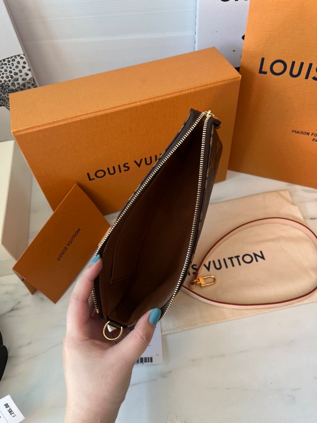 New Lv Pochette Nm Microchip bag LINE SHOPPING