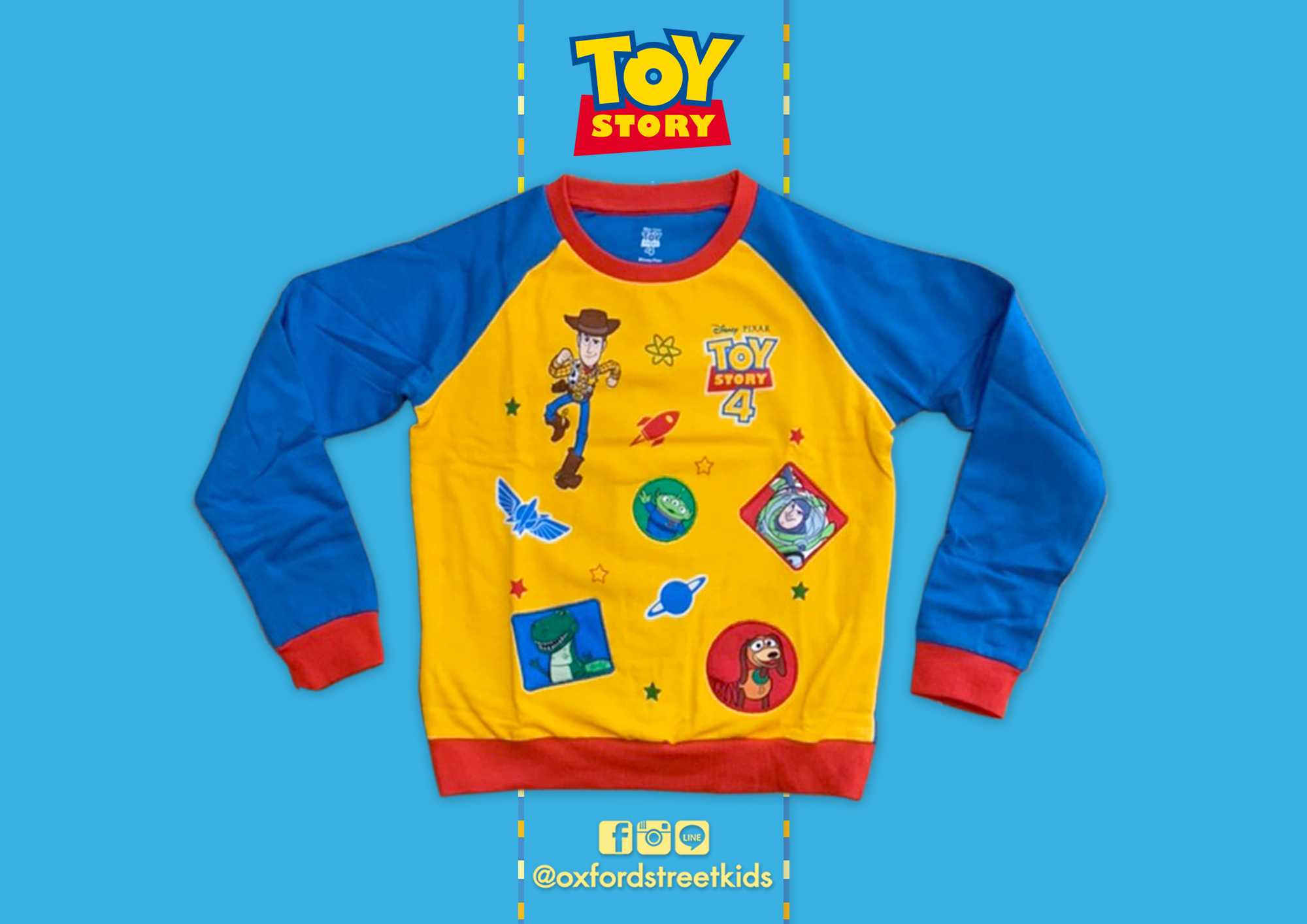[78Y] Disney Toy Story Jumper เสื้อกันหนาว ดิสนี่ย์ ทอย สตอรี่ LINE