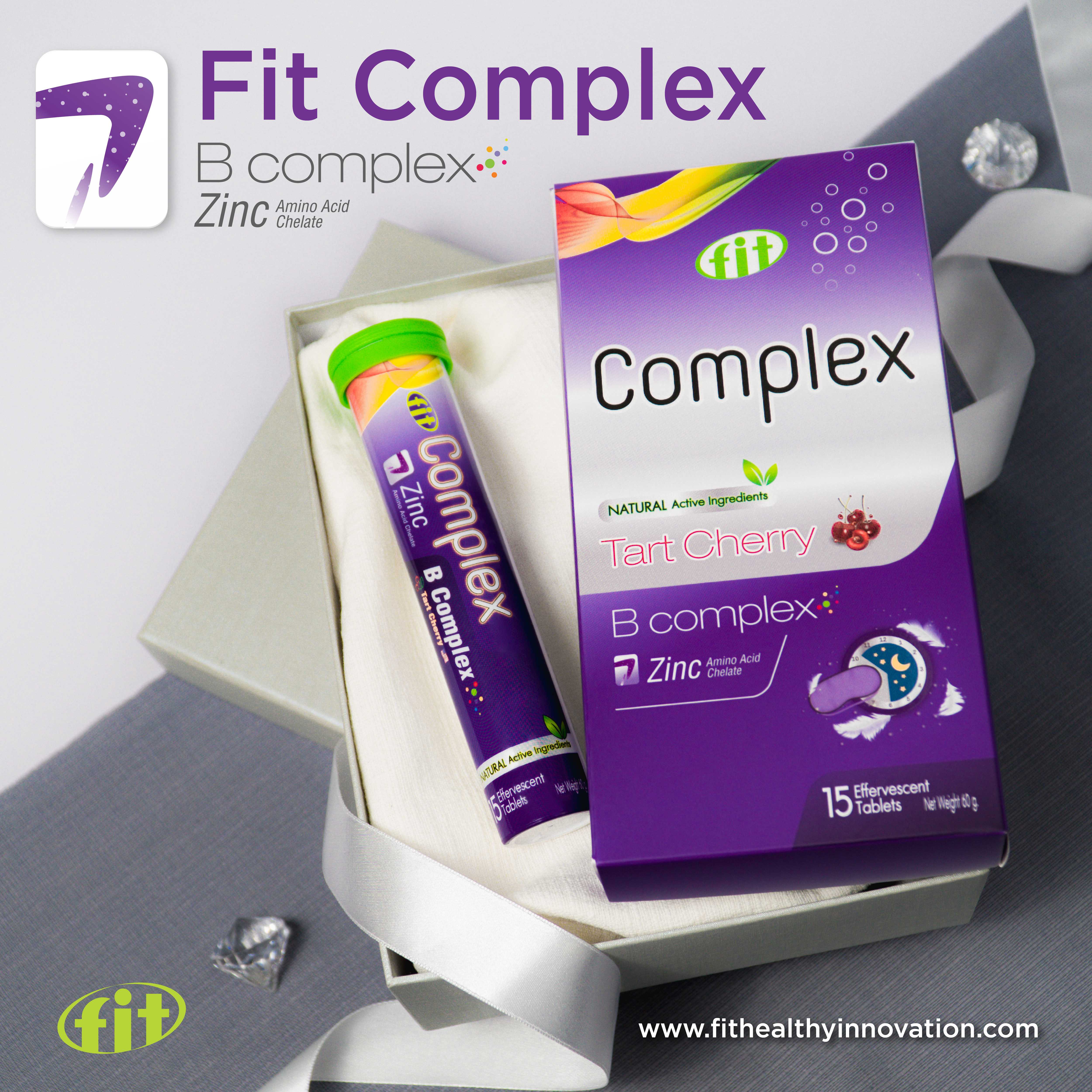 Fit Complex B Complex + Zinc ช่วยให้สมองผ่อนคลาย หลับสบายถึงเช้า