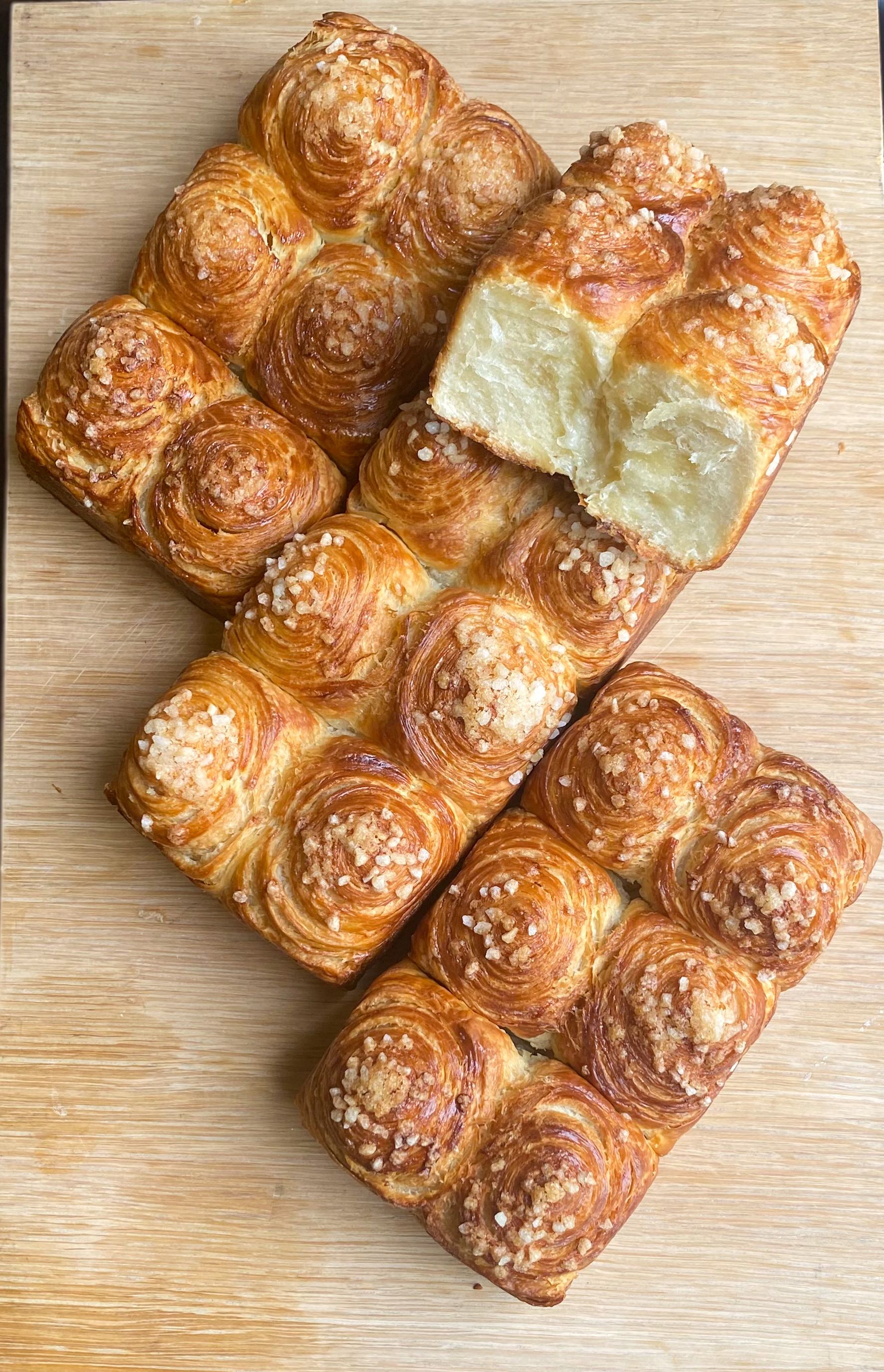 พรีออเดอร์ รอ 13 วัน ขนมปังเดนิช Laminated Danish Bread Loaf 500g