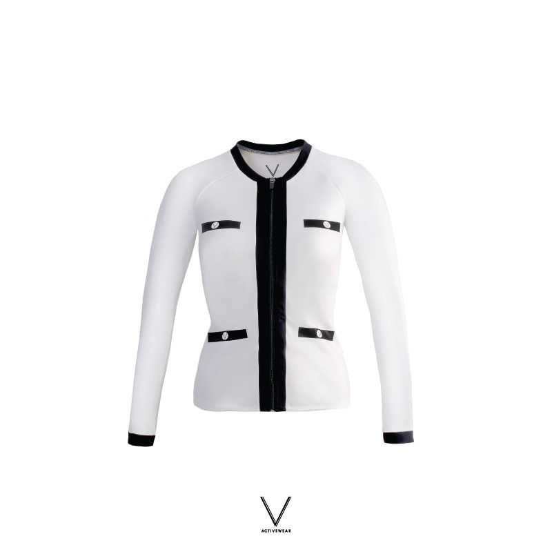 SS2022/1 UV JACKET WHITE TRIM BLACK LINE SHOPPING