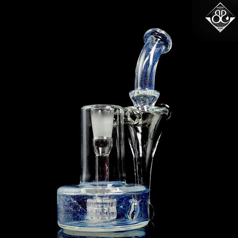 Secret White 8inches RBR Recyler Rig with Opal | LINE SHOPPING