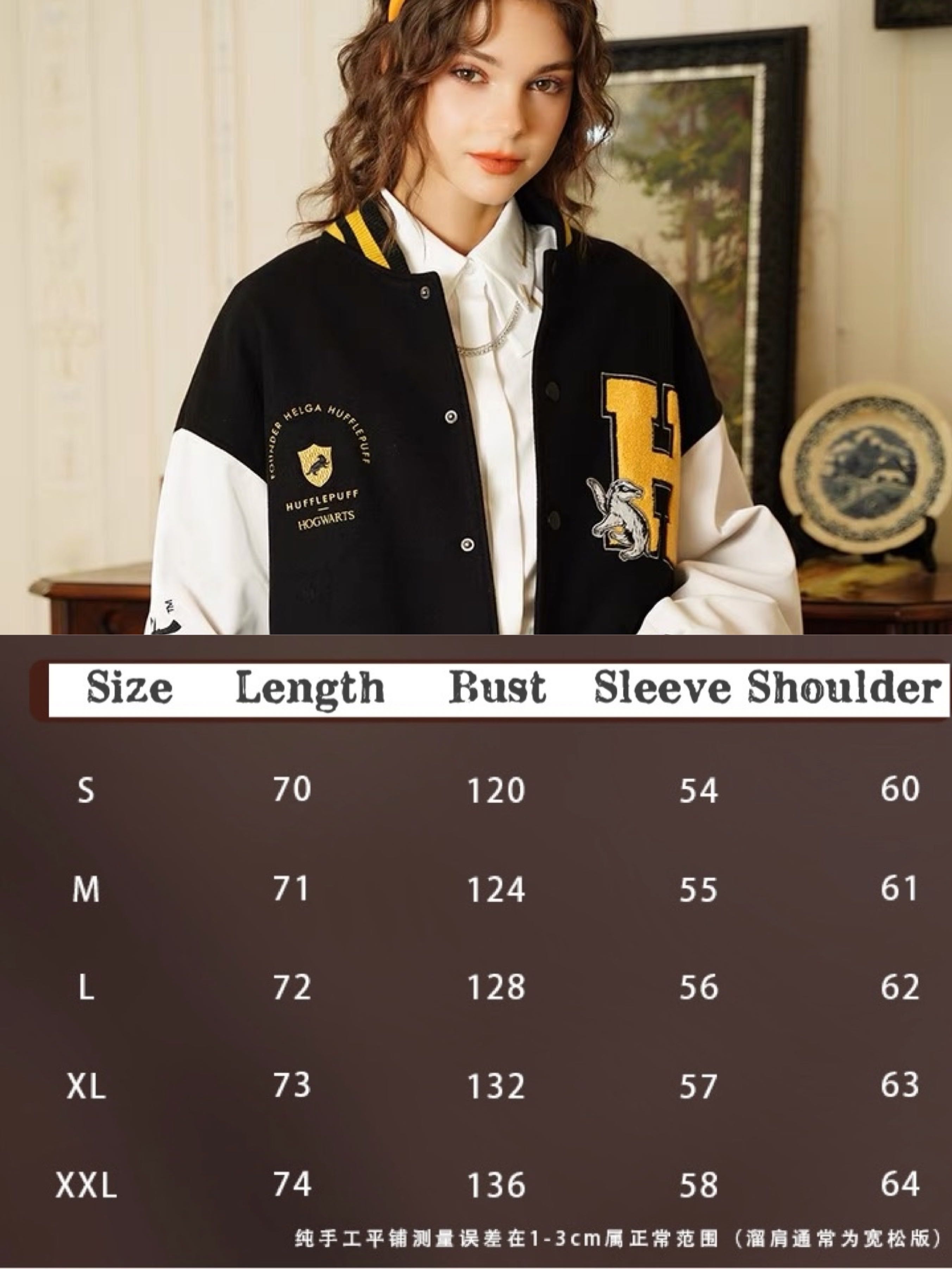 Harry Potter Bomber Jacket แจ็คเก็ตแฮร์รี่พอตเตอร์ เสื้อเบสบอล แขนหนัง