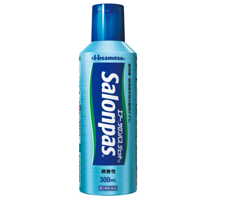 Air Salonpas Spray สเปรย์ซาลอนพาส บรรเทาอาการปวดเมื่อย สีฟ้า 300 ml ...