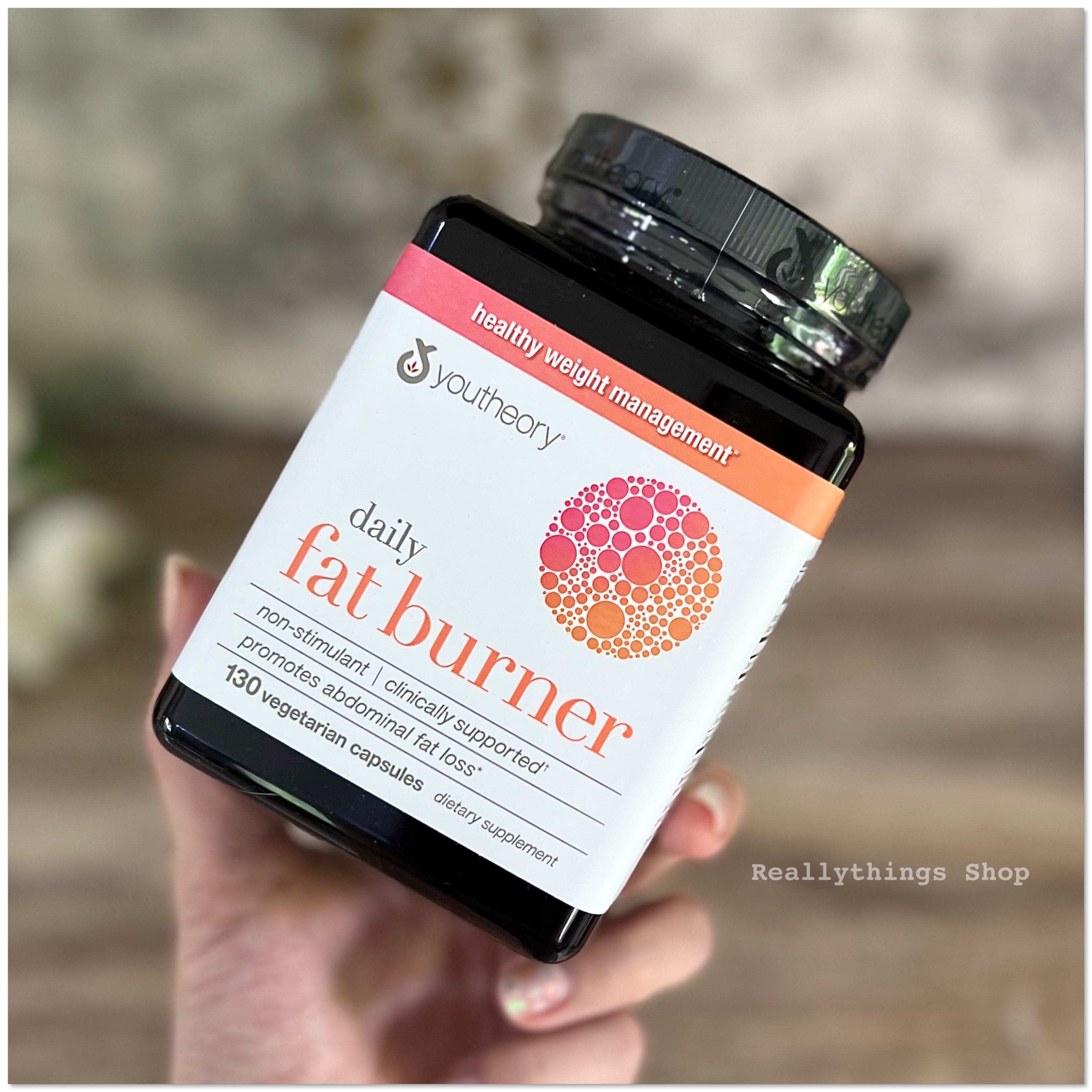สารสกัดพริก Youtheory Daily Fat Burner 130 vegetarian capsules LINE