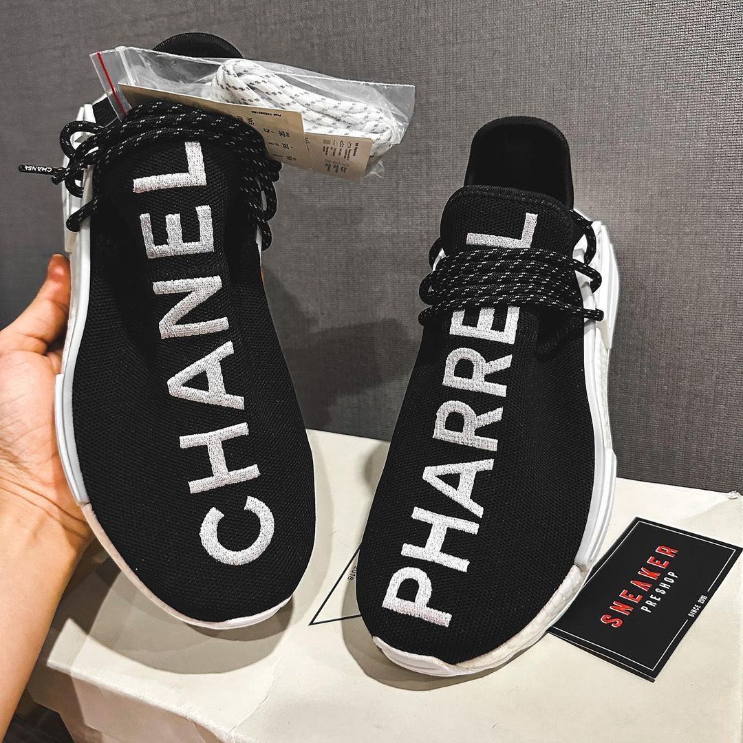 pharrell williams x chanel x adidas nmd human race black