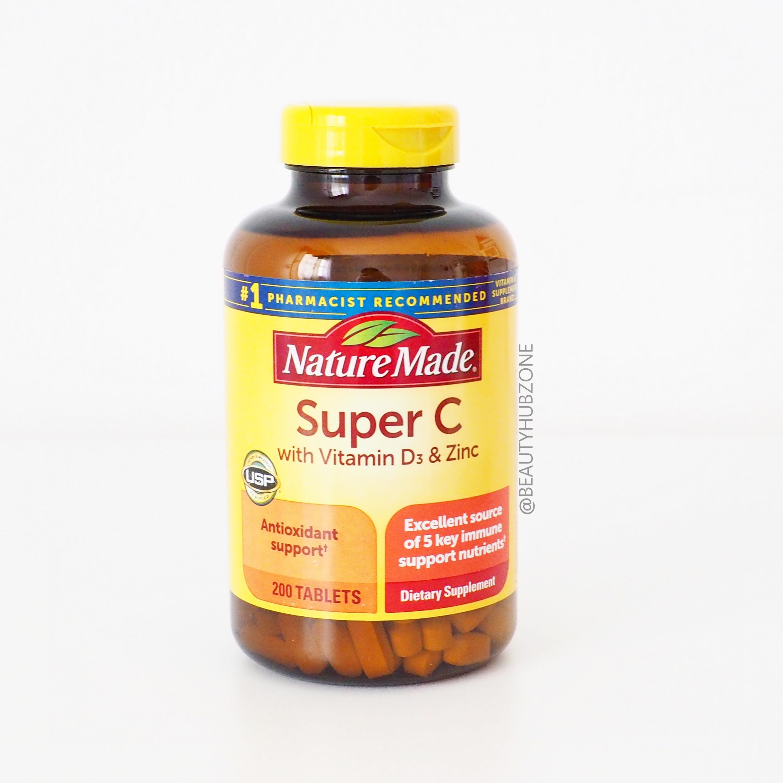 Nature Made Super C with Vitamin D3 & Zinc 200 Tablets LINE SHOPPING
