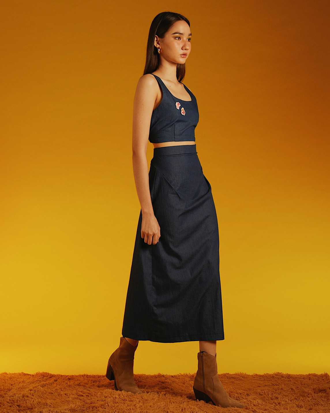 Denim Marshall Skirt (รอตัด 710 วัน) LINE SHOPPING