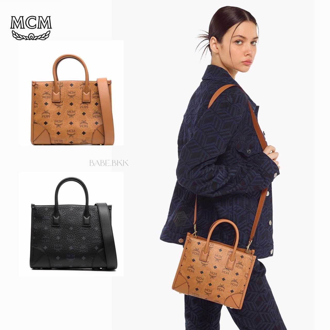 Mcm Small Munich Tote Bag LINE SHOPPING