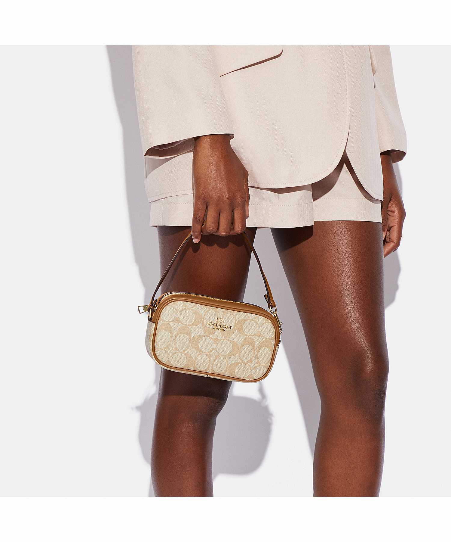 COACH JAMIE WRISTLET IN SIGNATURE CANVAS CA718 IMNLJ LINE SHOPPING