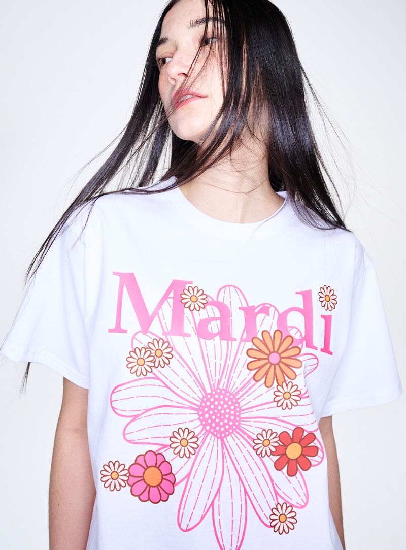 TSHIRT FLOWERMARDI BLOSSOM_CREAM VINTAGEBLUE main image 1