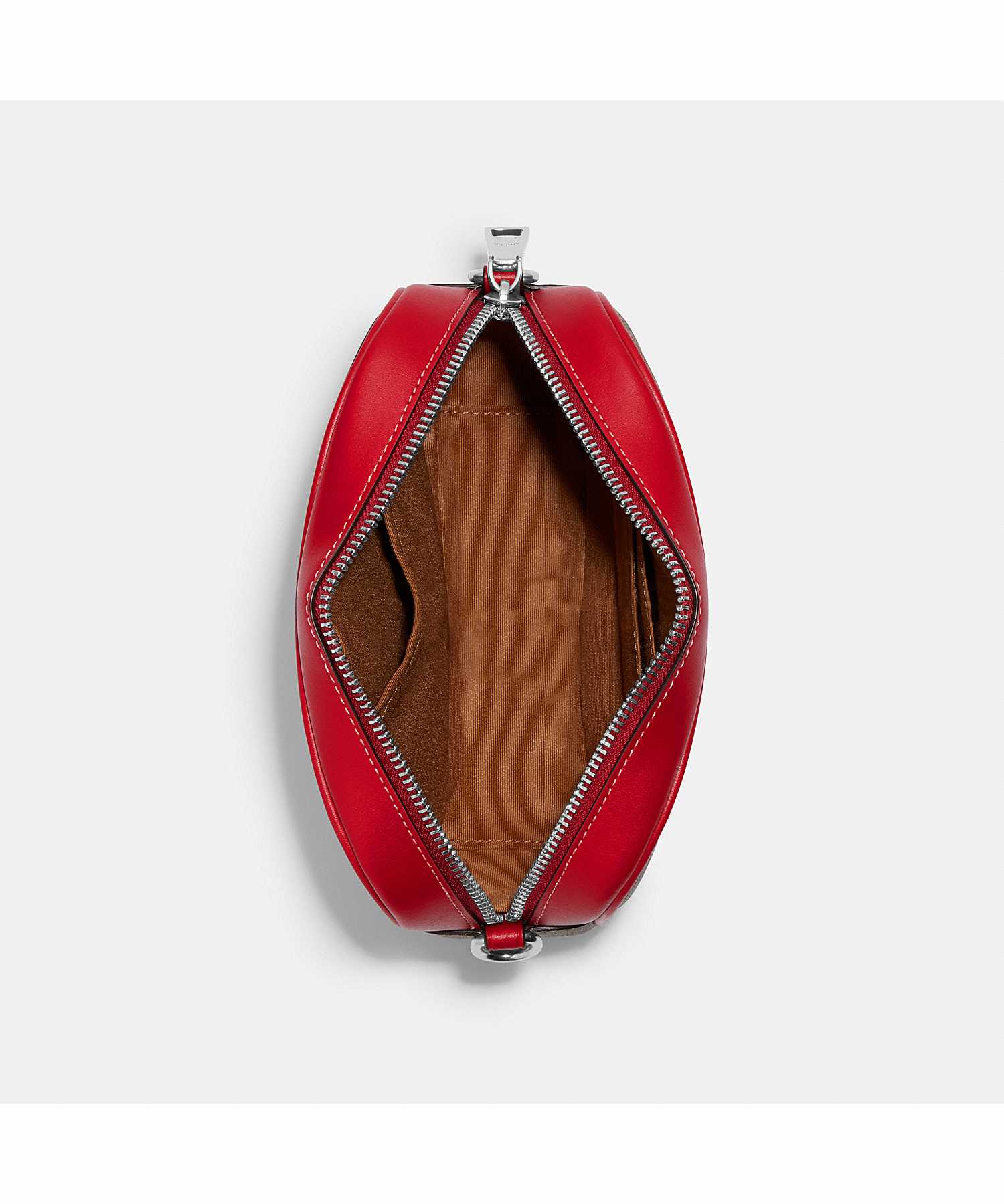 COACH MINI JAMIE CAMERA BAG IN SIGNATURE CANVAS WITH WILD STRAWBERRY