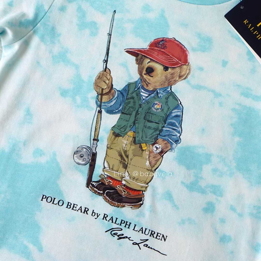 polo bear tie dye tee