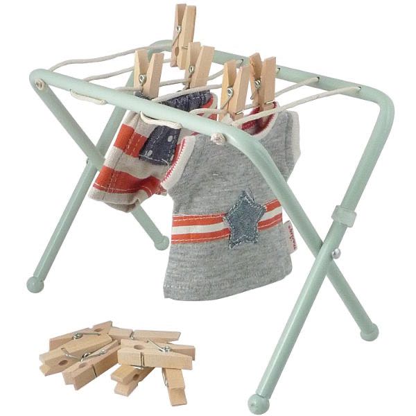 Maileg Miniature drying rack w. pegs LINE SHOPPING