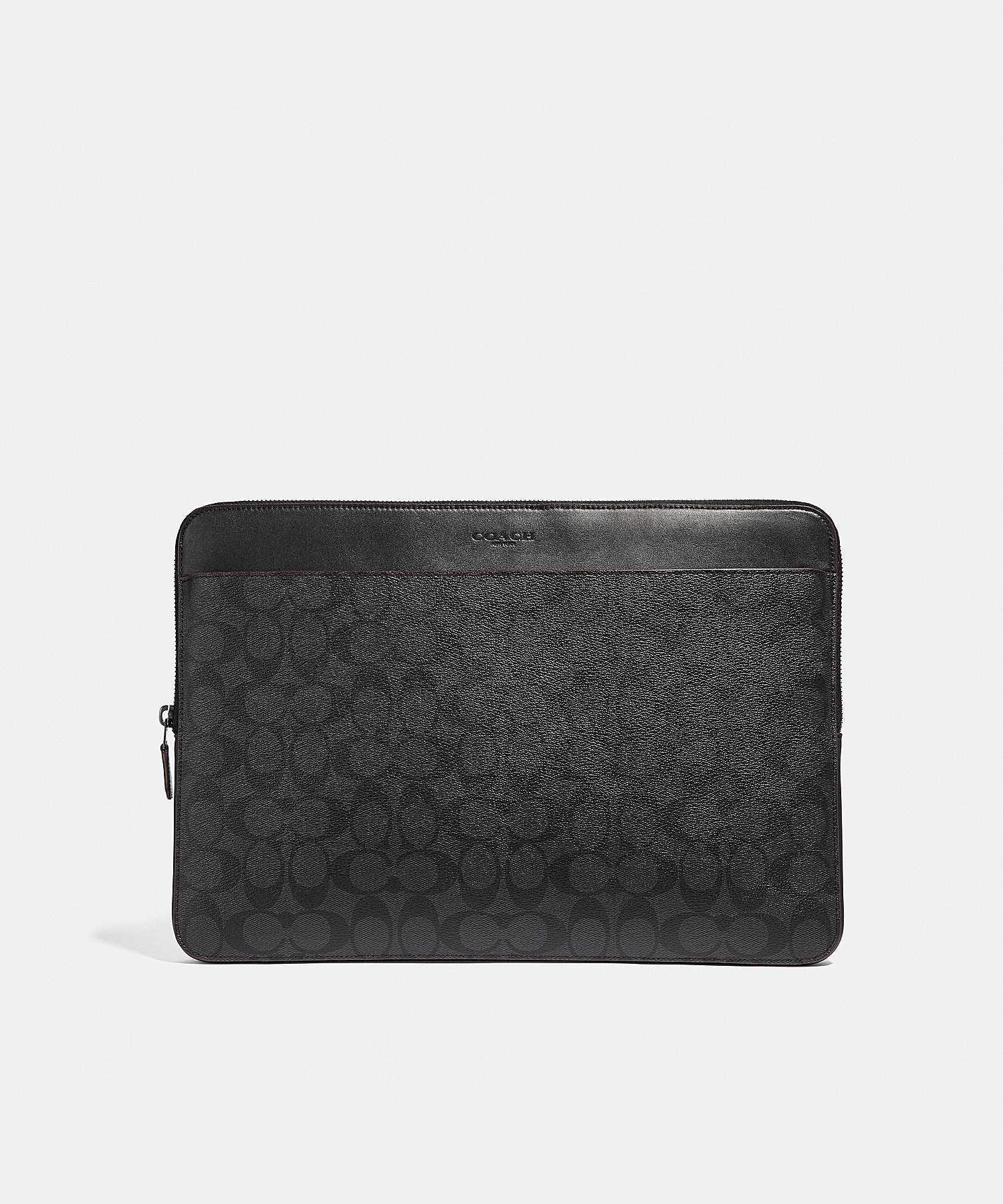 COACH LAPTOP CASE IN SIGNATURE CANVAS 66552 N3A LINE SHOPPING