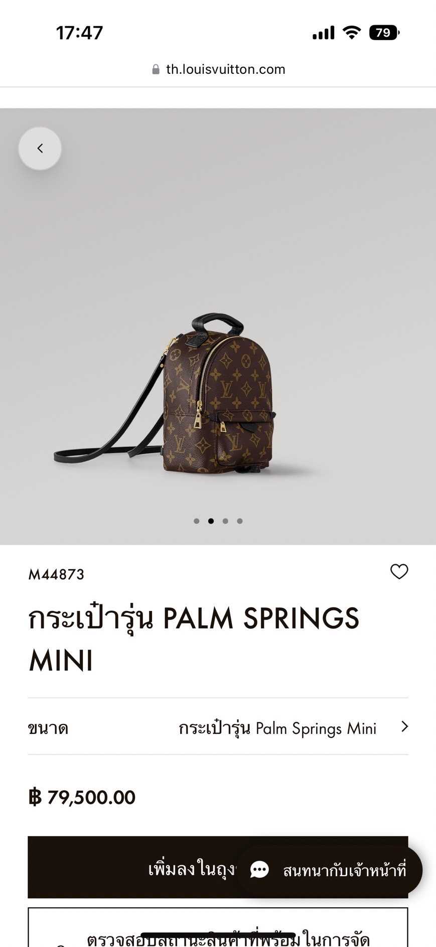 lv backpack size