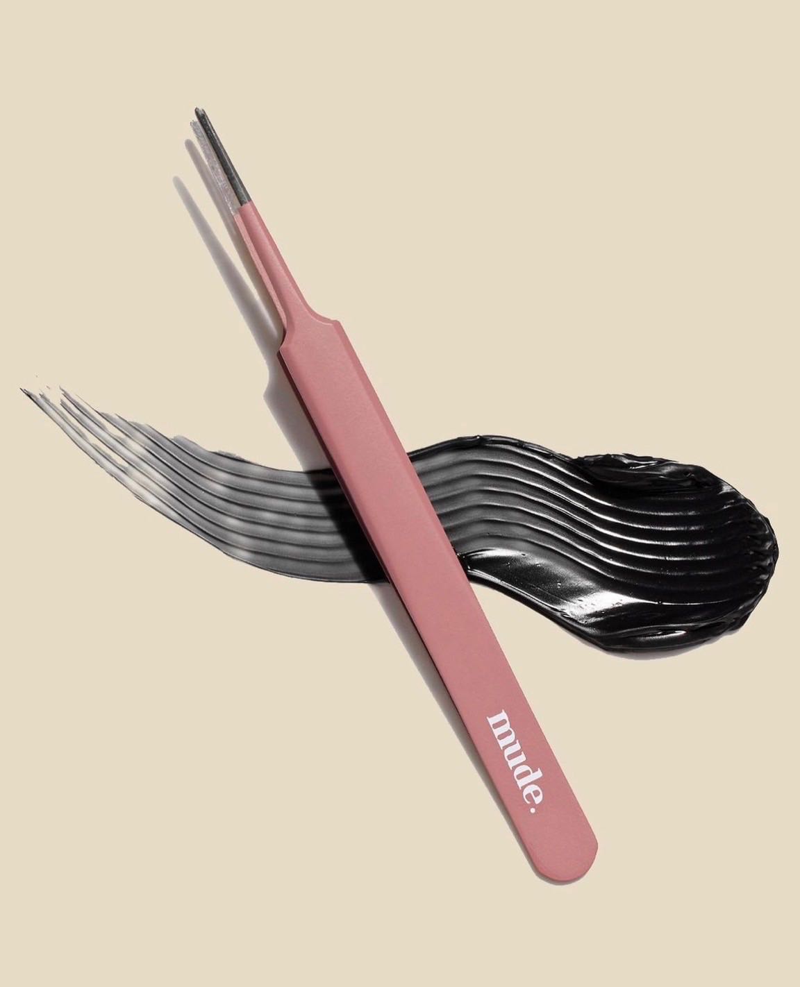 mude Long Lash Curling Black Mascara +Tweezer Set LINE SHOPPING