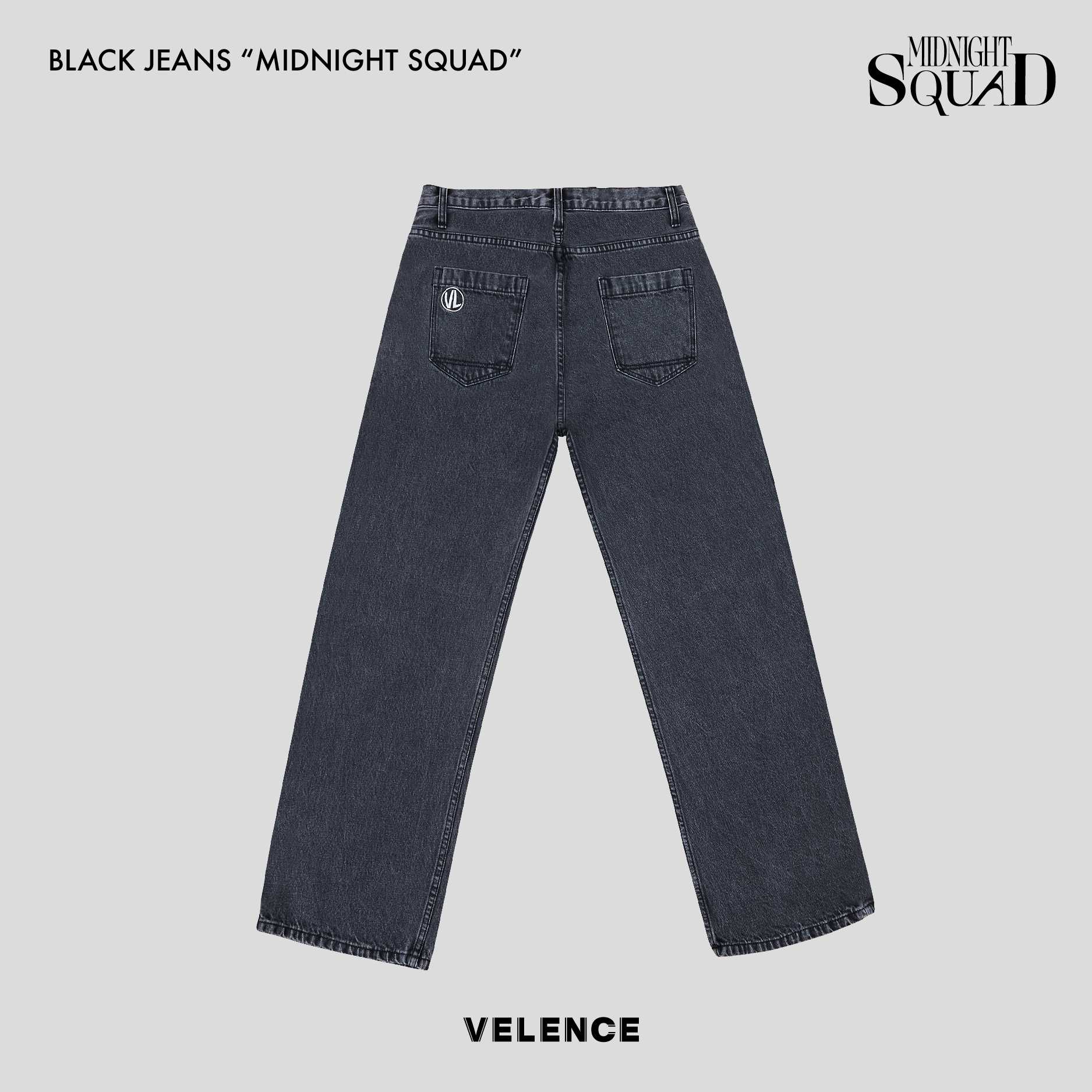 VELENCE Black Jeans M - デニム/ジーンズ