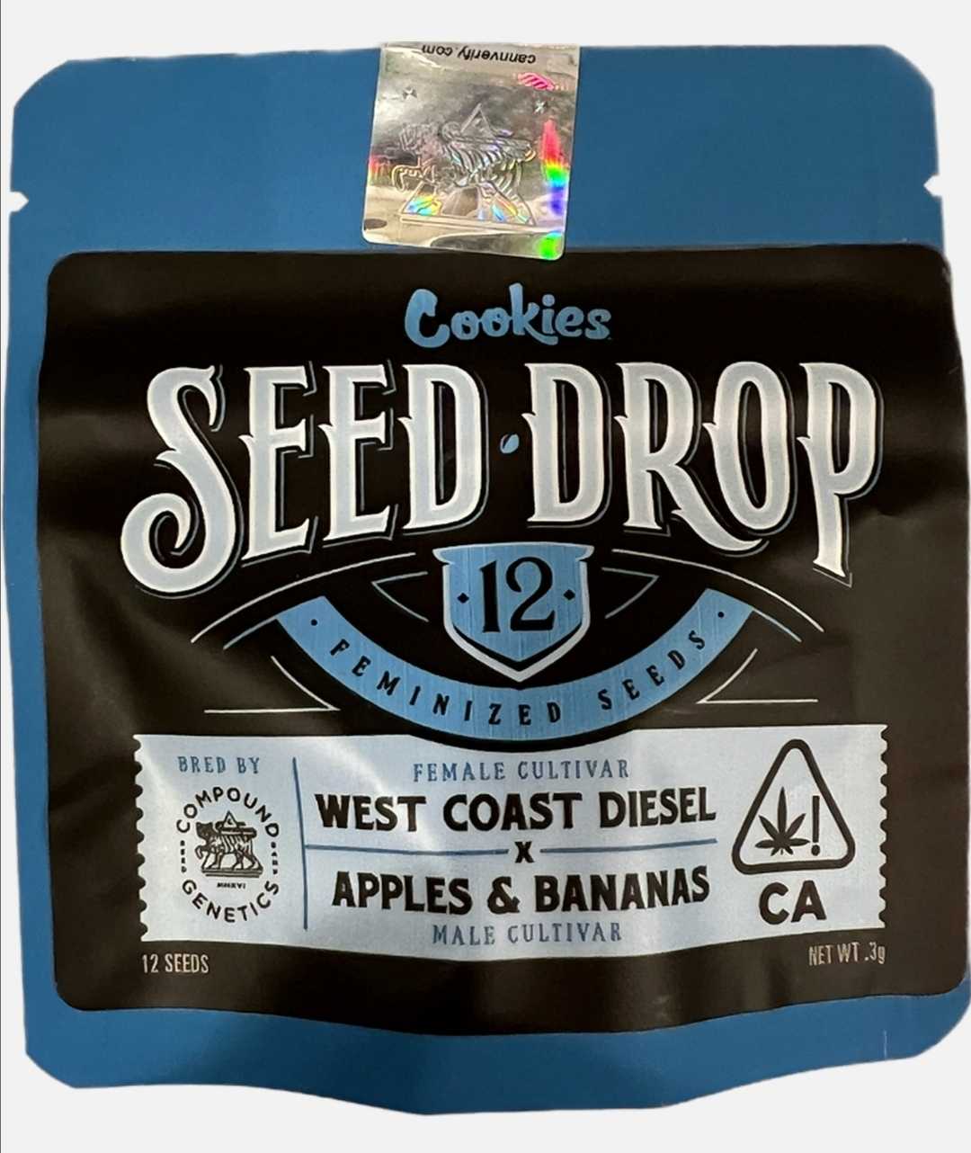 West Coast Diesel x Apples n Bananas Compound Cookies Seed
