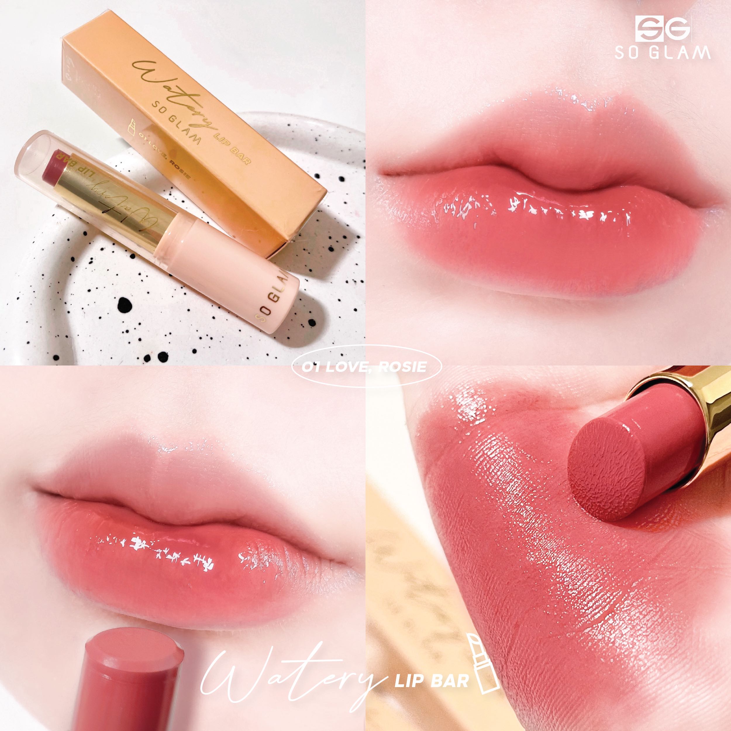 SO GLAM WATERY LIP BAR 01 LOVE, ROSIE LINE SHOPPING