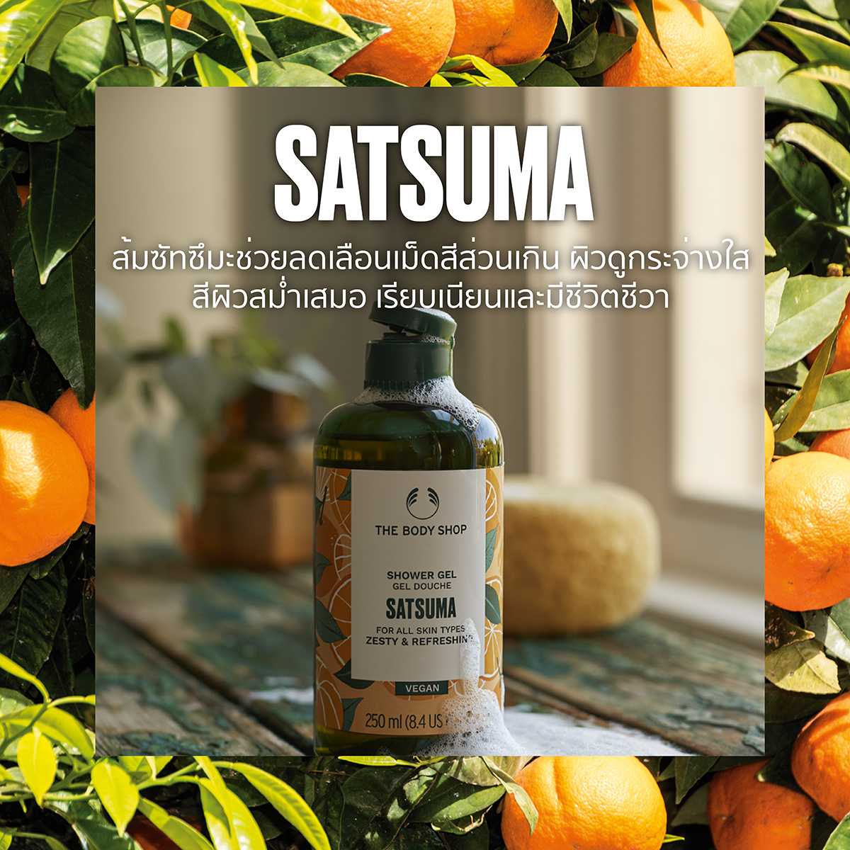 SATSUMA SHOWER GEL 250ML LINE SHOPPING