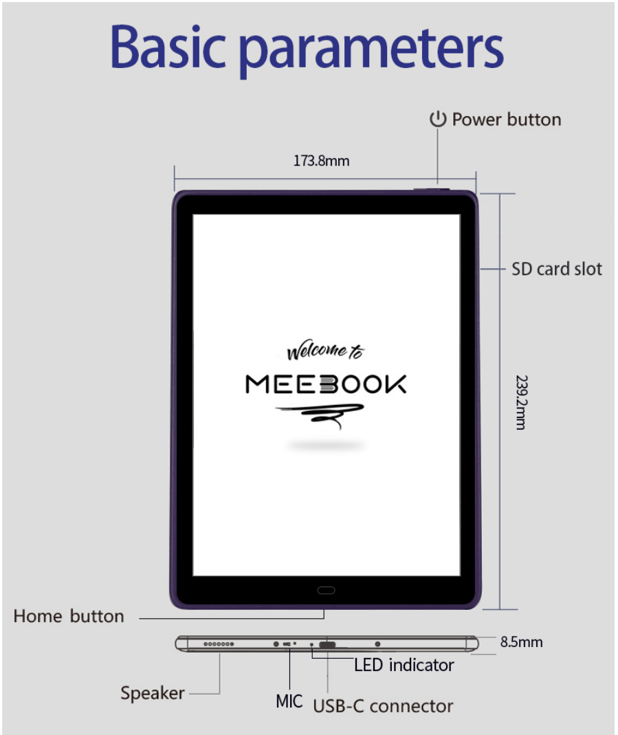 Meebook P10 Pro Edition eBook Reader 2023 New 10 Eink (Android 11