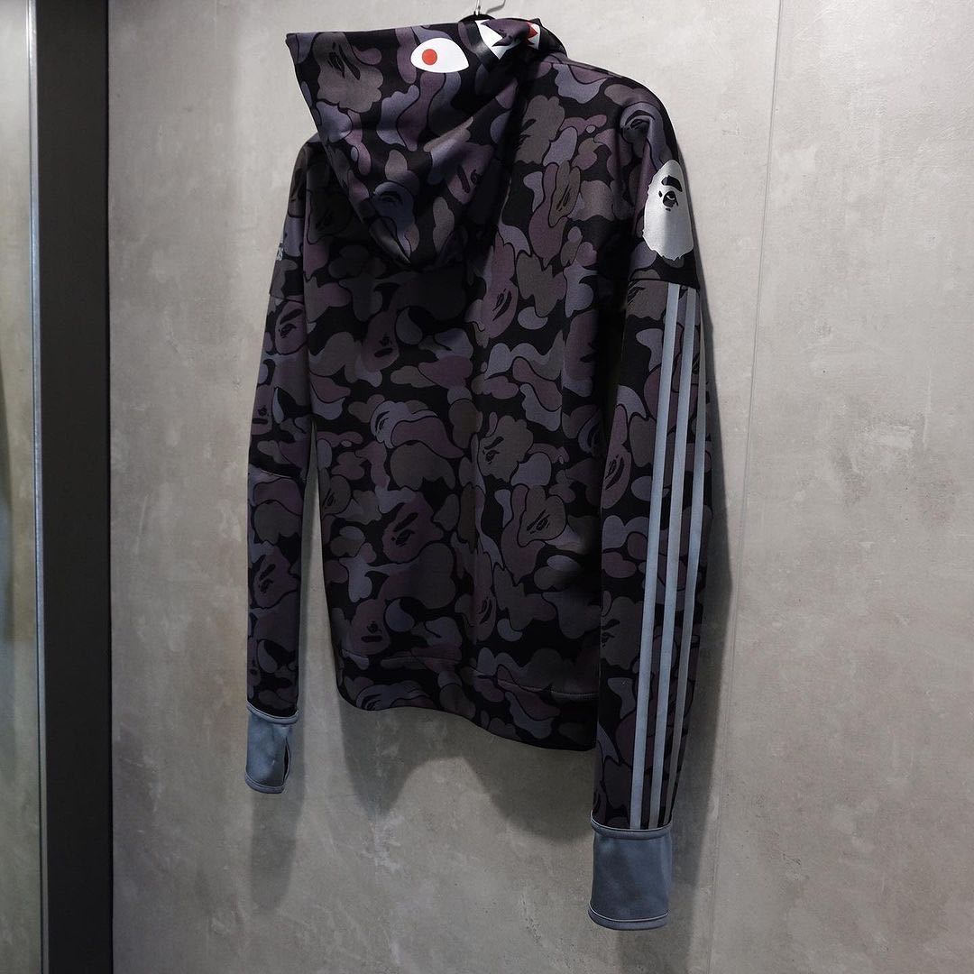 Bape x adidas sales sb shark hoodie black