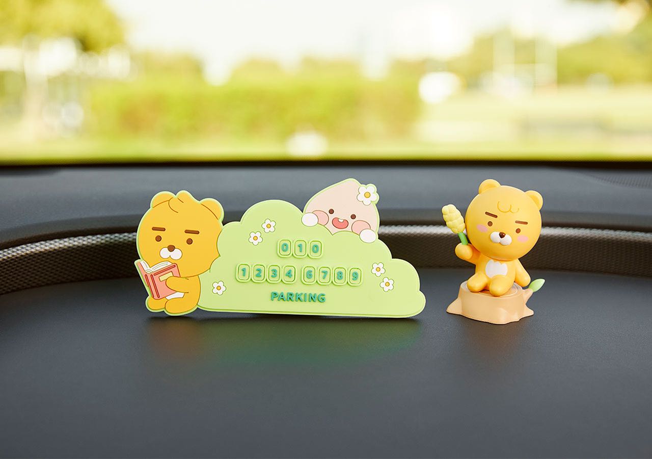 🛒พร้อมส่ง Set 1+1 Phone Number Plate + Air freshener For Car LINE