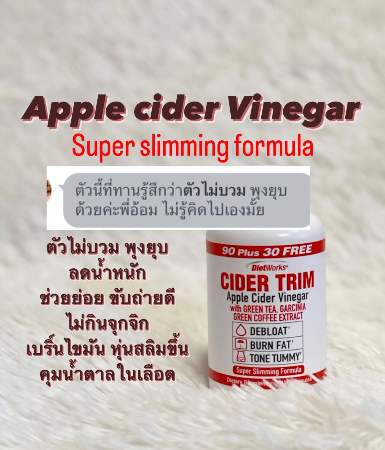 DietWorks Apple Cider Vinegar 90 Capsules LINE SHOPPING