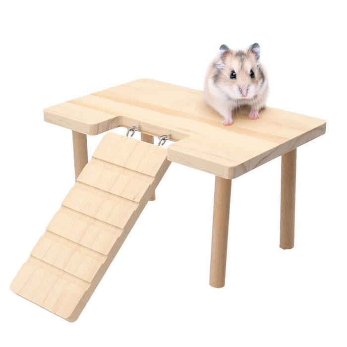 ハムスター ロフト 二階建てはしご ハムスターロフト 小動物 遊び台  