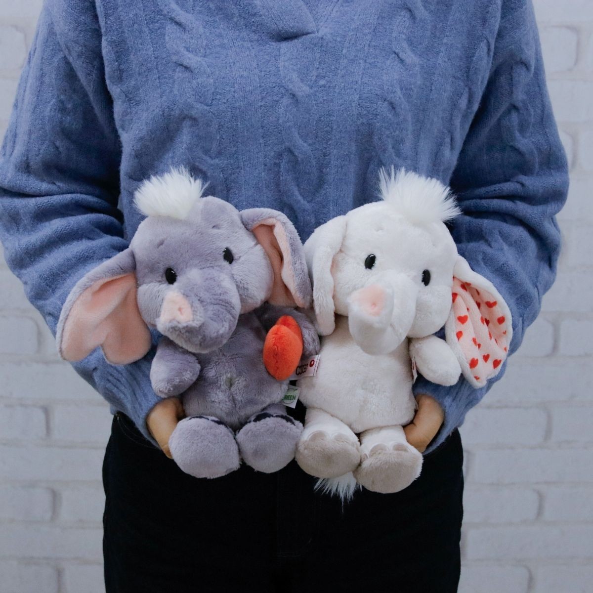 NICI（ニキ） ぬいぐるみ Love Classic 2024 エレファント LGY リア