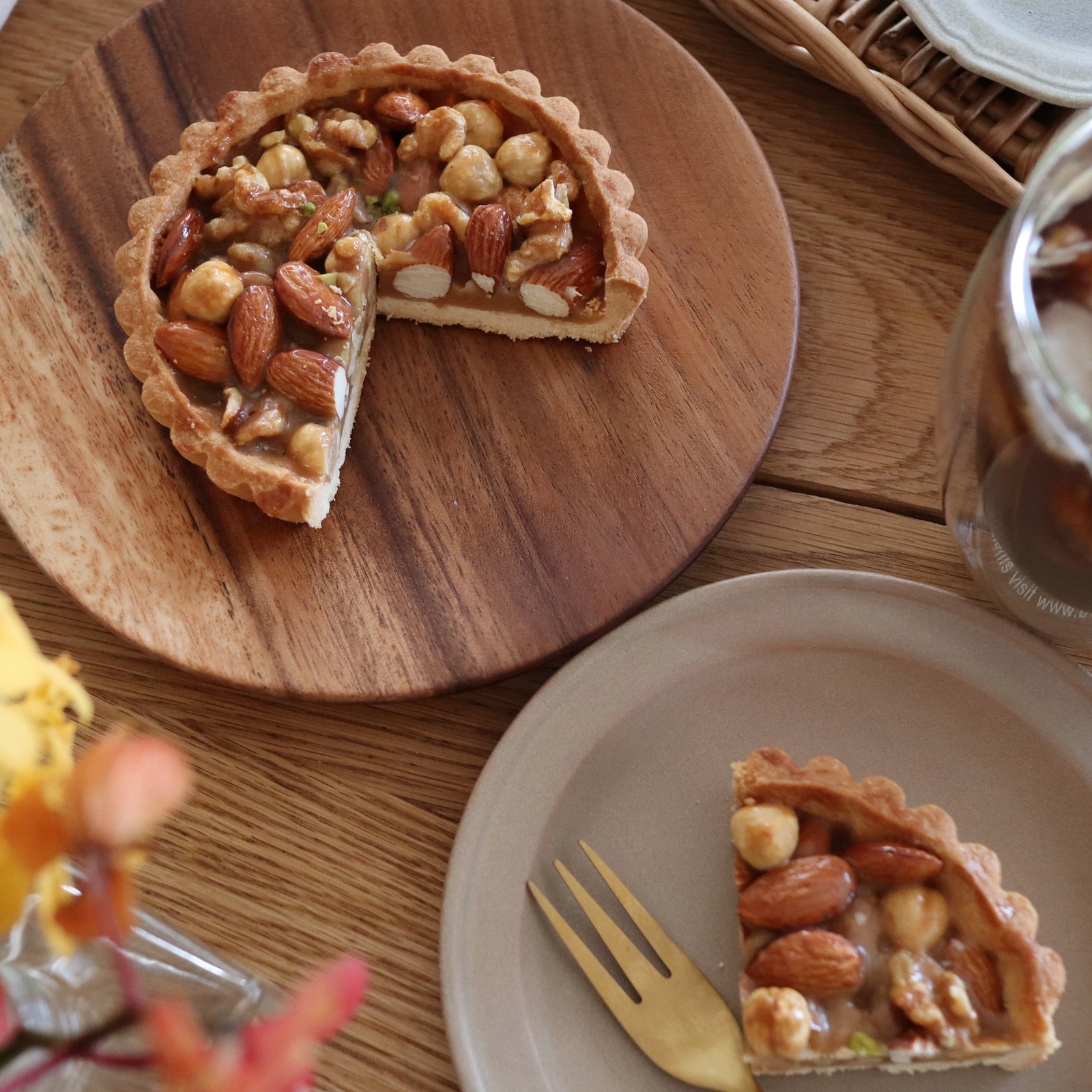 ヘーゼルナッツキャラメルタルト