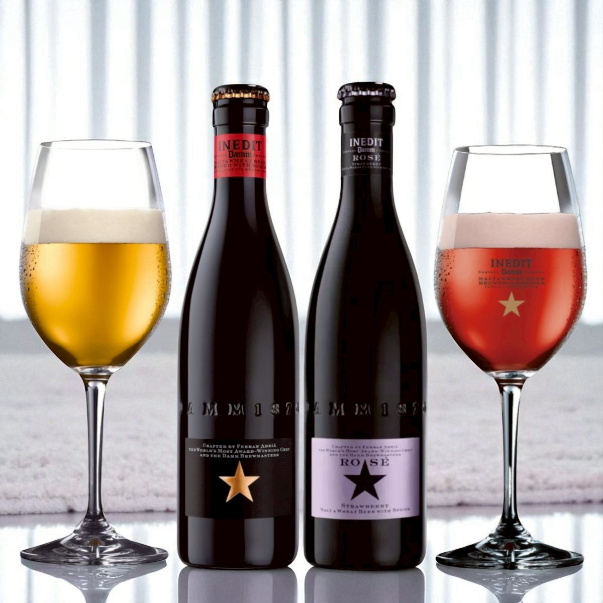 Inedit Rose 究極のプレミアムビール イネディット 白・ロゼ 飲み比べ2本セット 330ml
