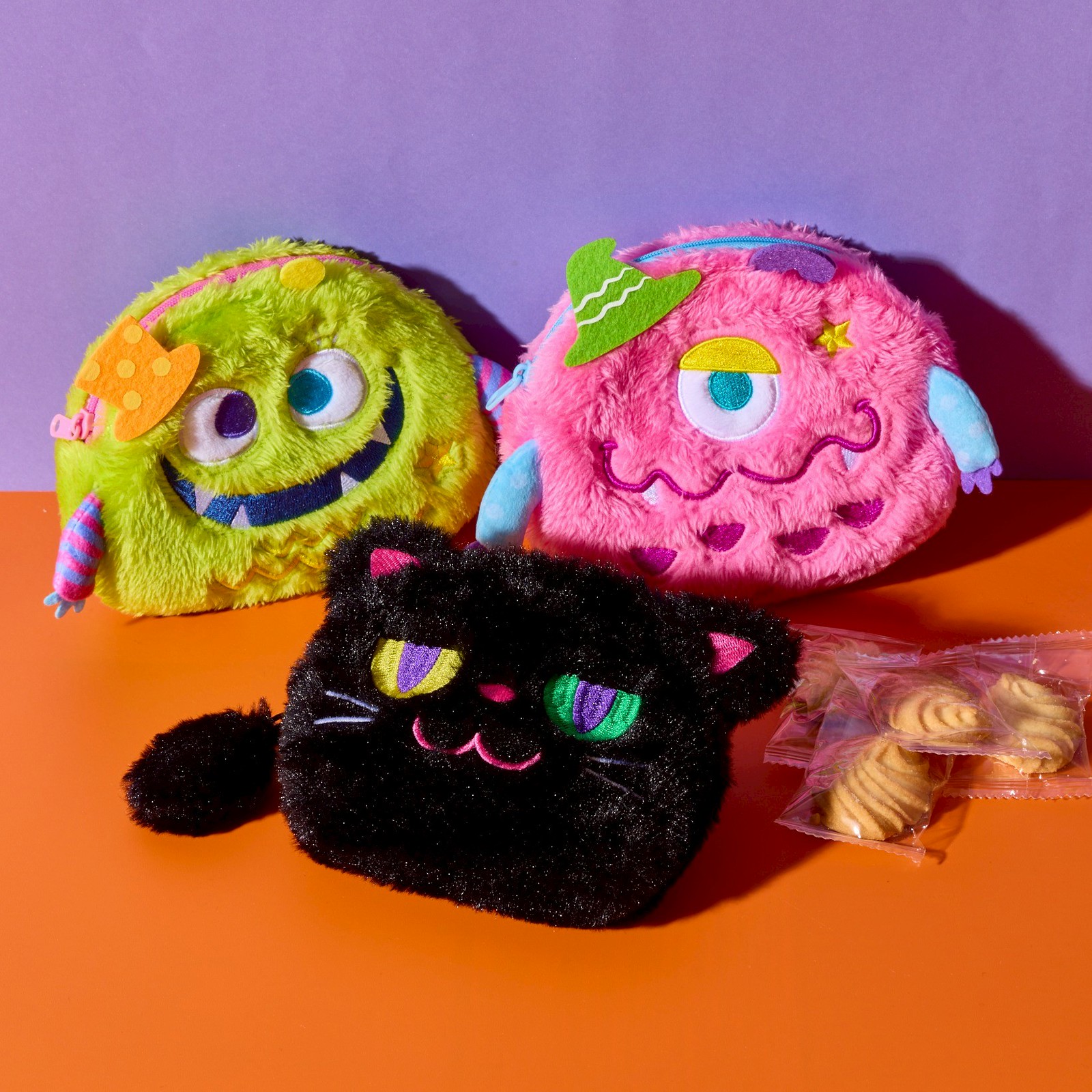 ふわふわ可愛いポーチ クッキー入り